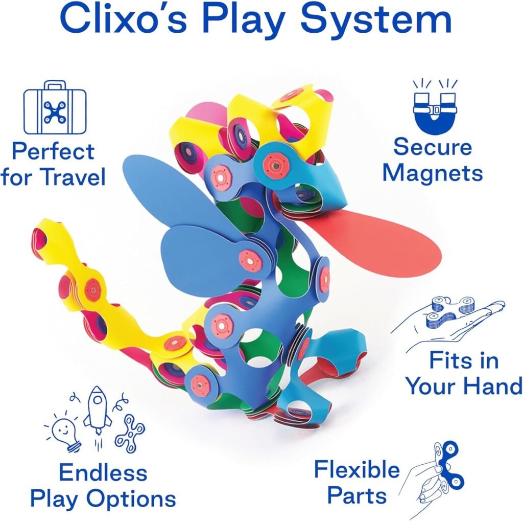 Clixo Super Rainbow, 60 Piece Pack