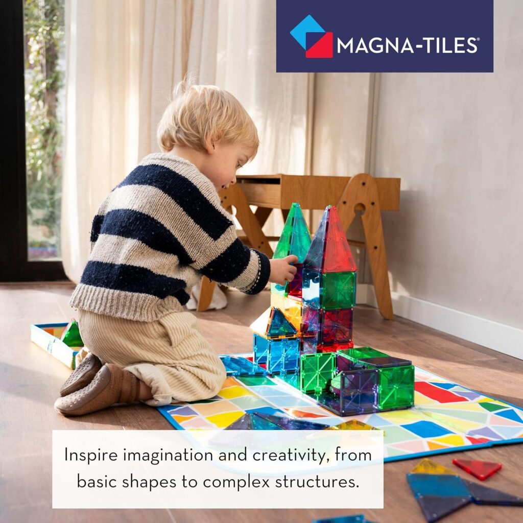 MAGNA-TILES Classic 100-Piece Magnetic Construction Set