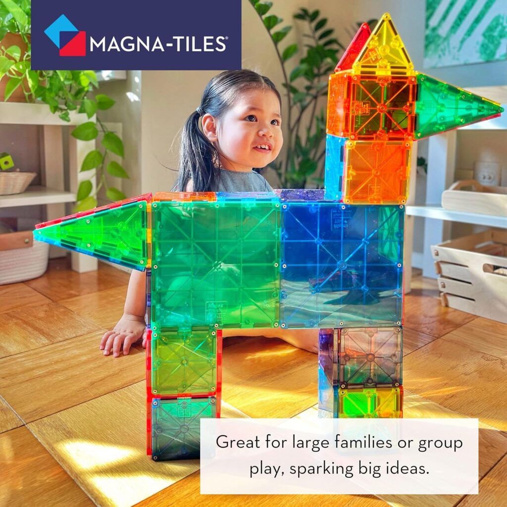 MAGNA-TILES Classic 100-Piece Magnetic Construction Set